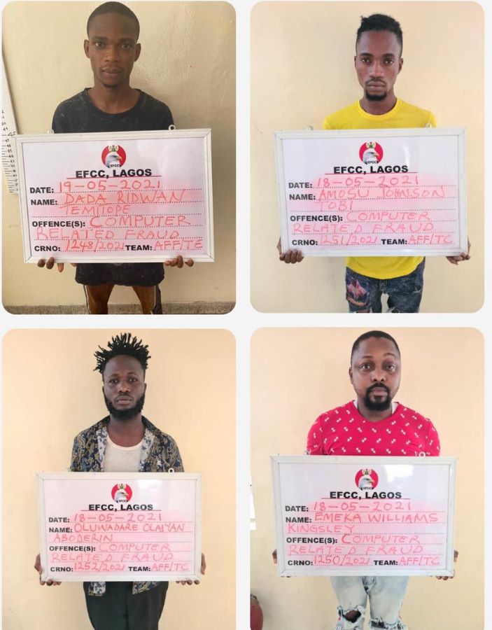EFCC Arrests Club Owner, 14 other Internet Fraud Suspects in Lagos